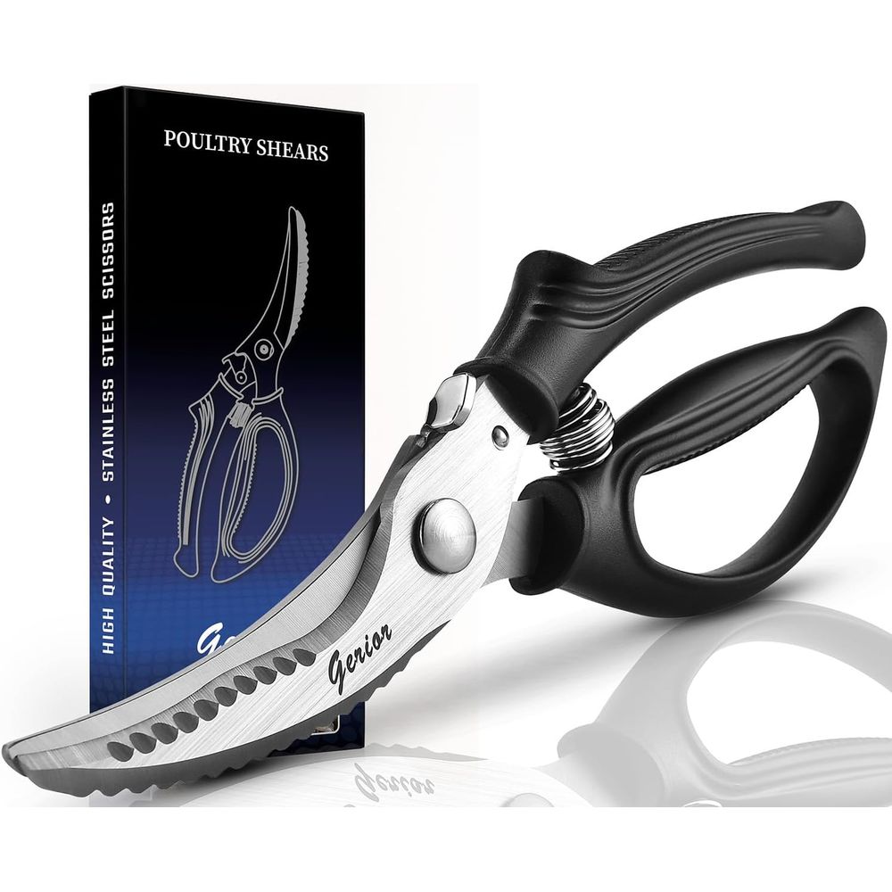 Game Shears Kitchen - Industrial-Strength Poultry Shears for Cutting Chicken,