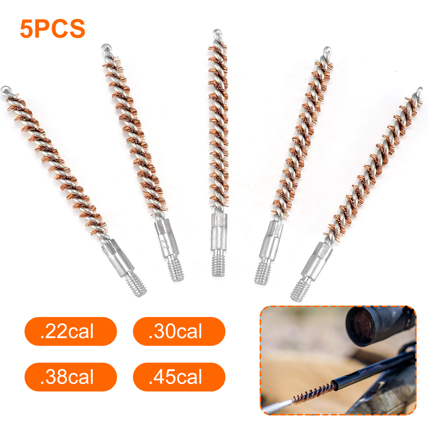 5Pcs/Set Gun Cleaning Brush Ki - Gun Cleaning Rod incelemesi ve fiyatı