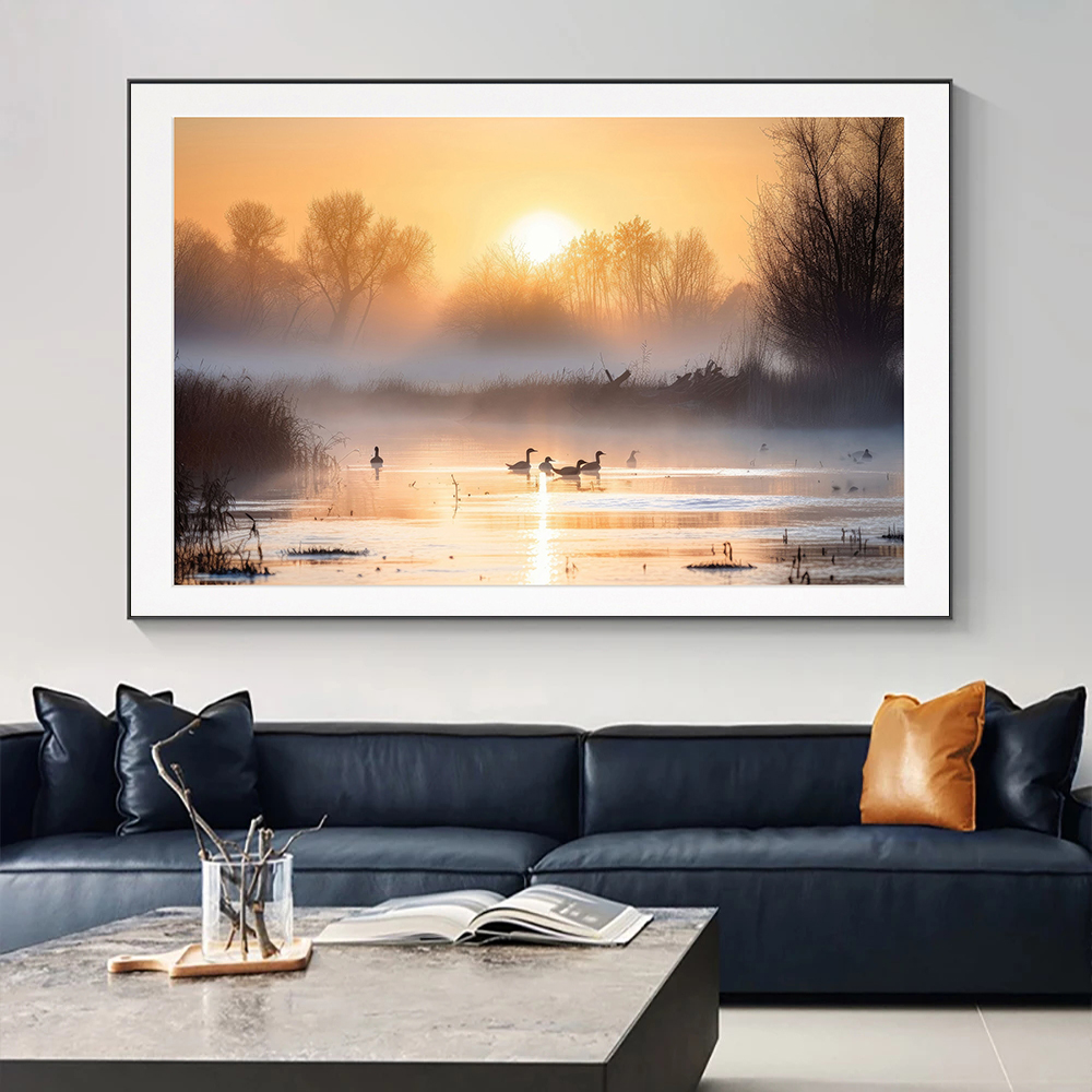 Watercolor Hunting Illustratio - Outdoor Hunting Paintings incelemesi ve fiyatı