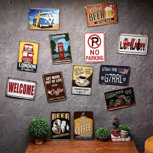 Hunting Bear Metal Tin Sign,Ev - Outdoor Hunting Paintings incelemesi ve fiyatı