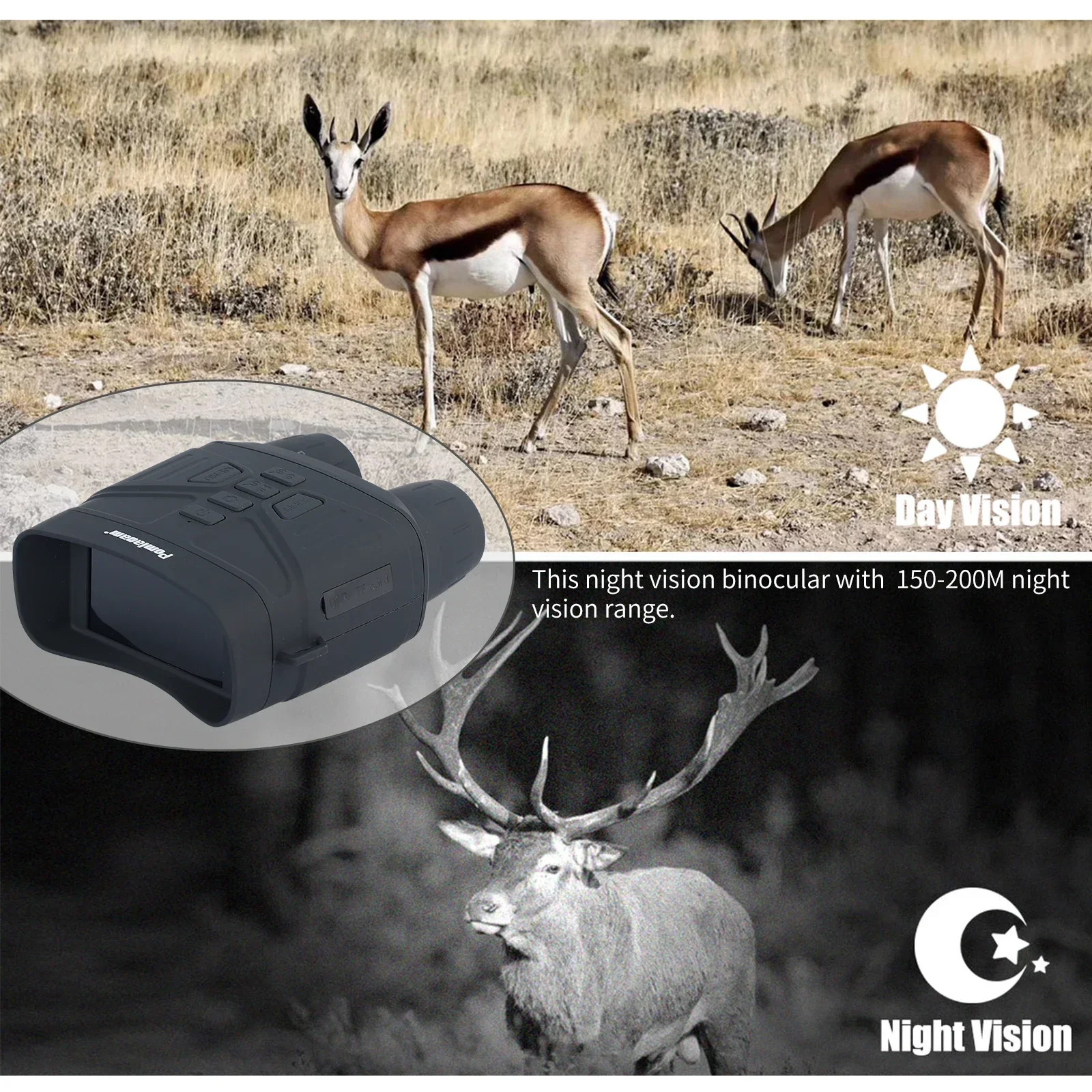 12 Megapixel Infrared Binocula - Outdoor Hunting Digital Night Vision incelemesi ve fiyatı