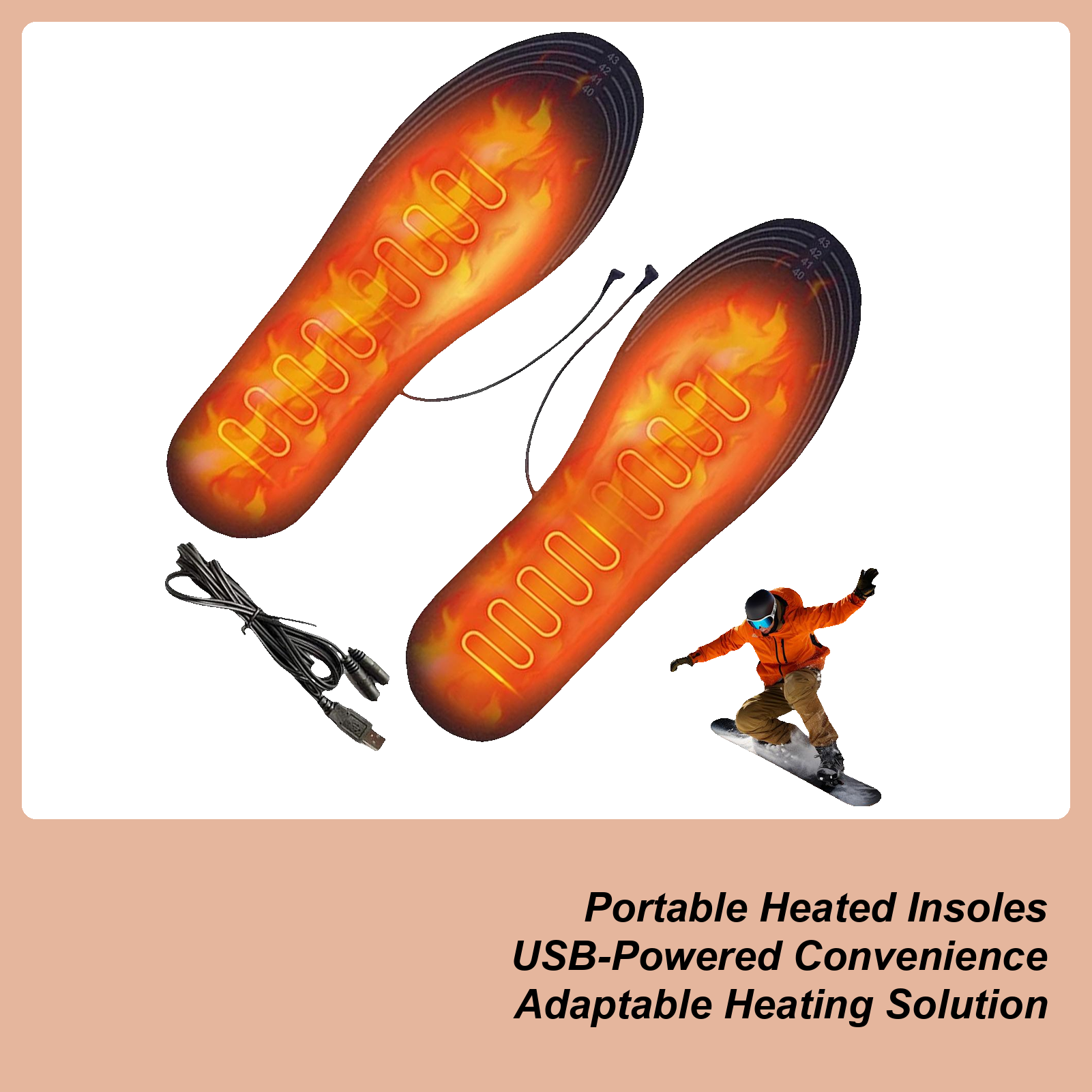Heated Shoe Insoles Reusable U - Hunting Boot Insole incelemesi ve fiyatı