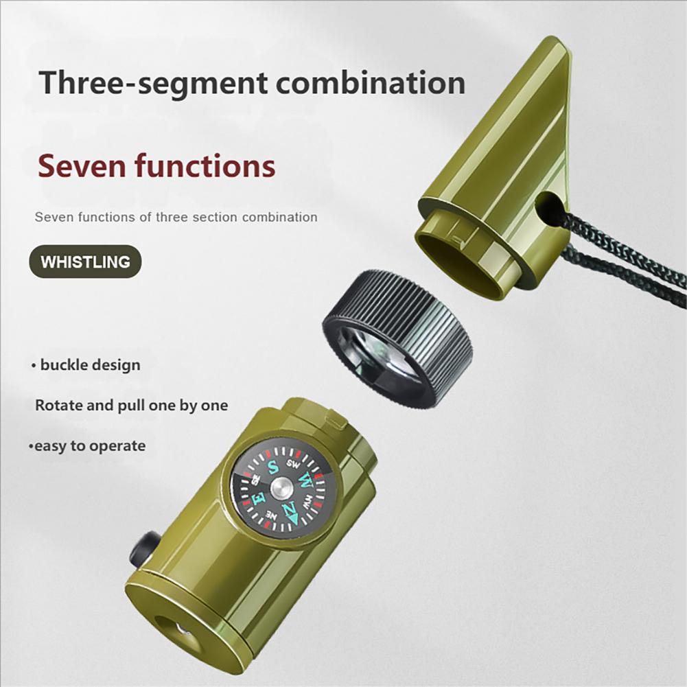 7-In-1 Multifunctional Whistle - Hunting Outdoor Thermometer incelemesi ve fiyatı