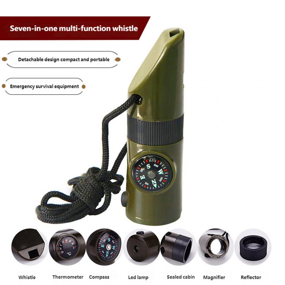 7-In-1 Multifunctional Whistle - Hunting Outdoor Thermometer incelemesi ve fiyatı