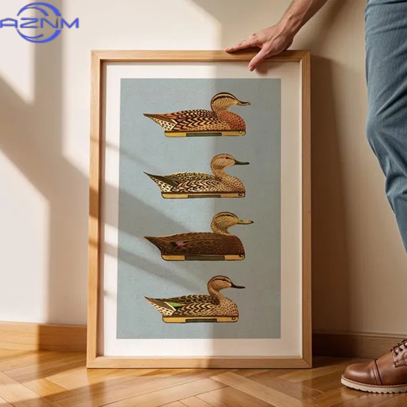 Retro Duck Prints Outdoors Art - Outdoor Hunting Paintings incelemesi ve fiyatı