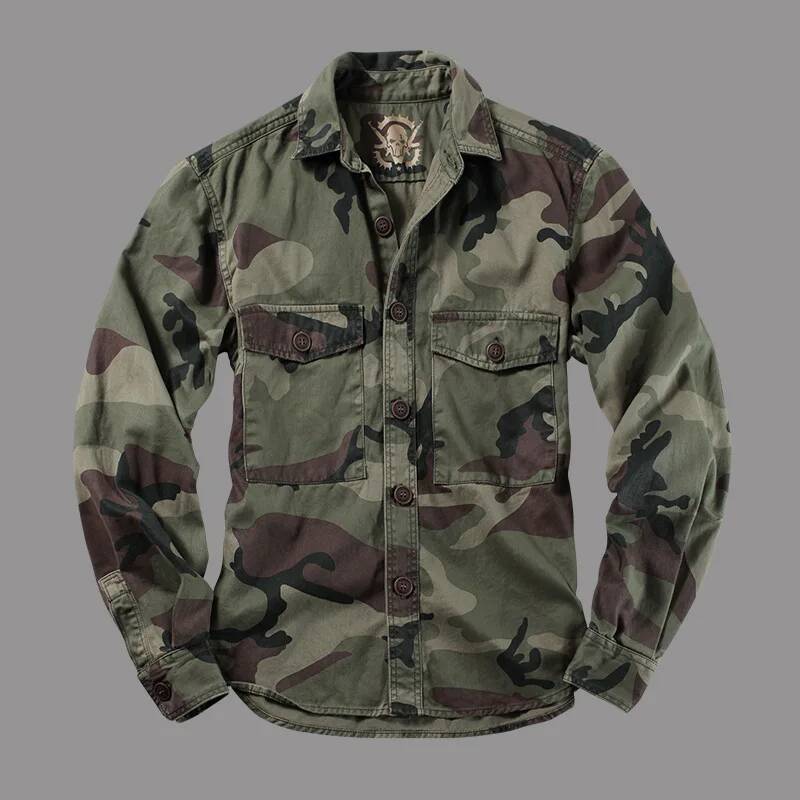 Men Outdoor Camouflage Militar - Hunting Outdoor Shirts incelemesi ve fiyatı