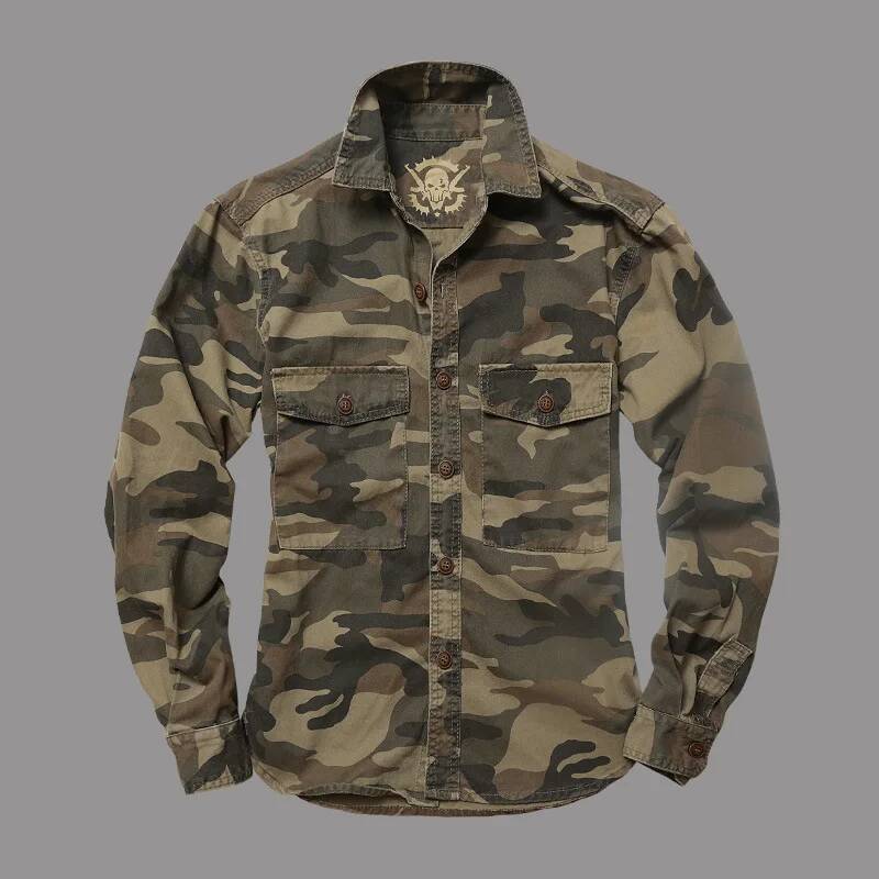 Men Outdoor Camouflage Militar - Hunting Outdoor Shirts incelemesi ve fiyatı
