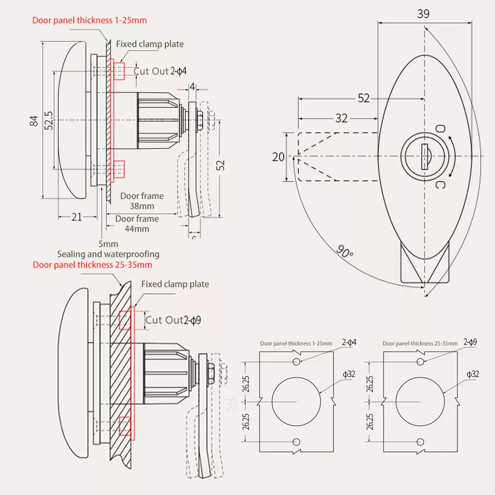 Caravan T-Handle Lock With 2 K - G&T Hunting & Outdoor Gun Shop Photos incelemesi ve fiyatı