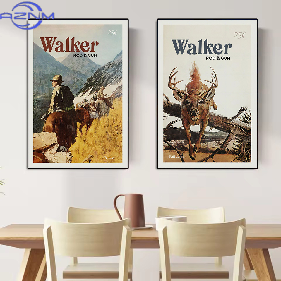 AZNM Retro Wildlife Outdoor Hu - Outdoor Hunting Paintings incelemesi ve fiyatı
