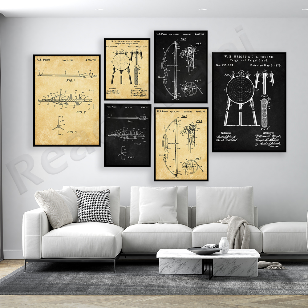 Archery Patents Prints, Bow Pa - Outdoor Hunting Paintings incelemesi ve fiyatı
