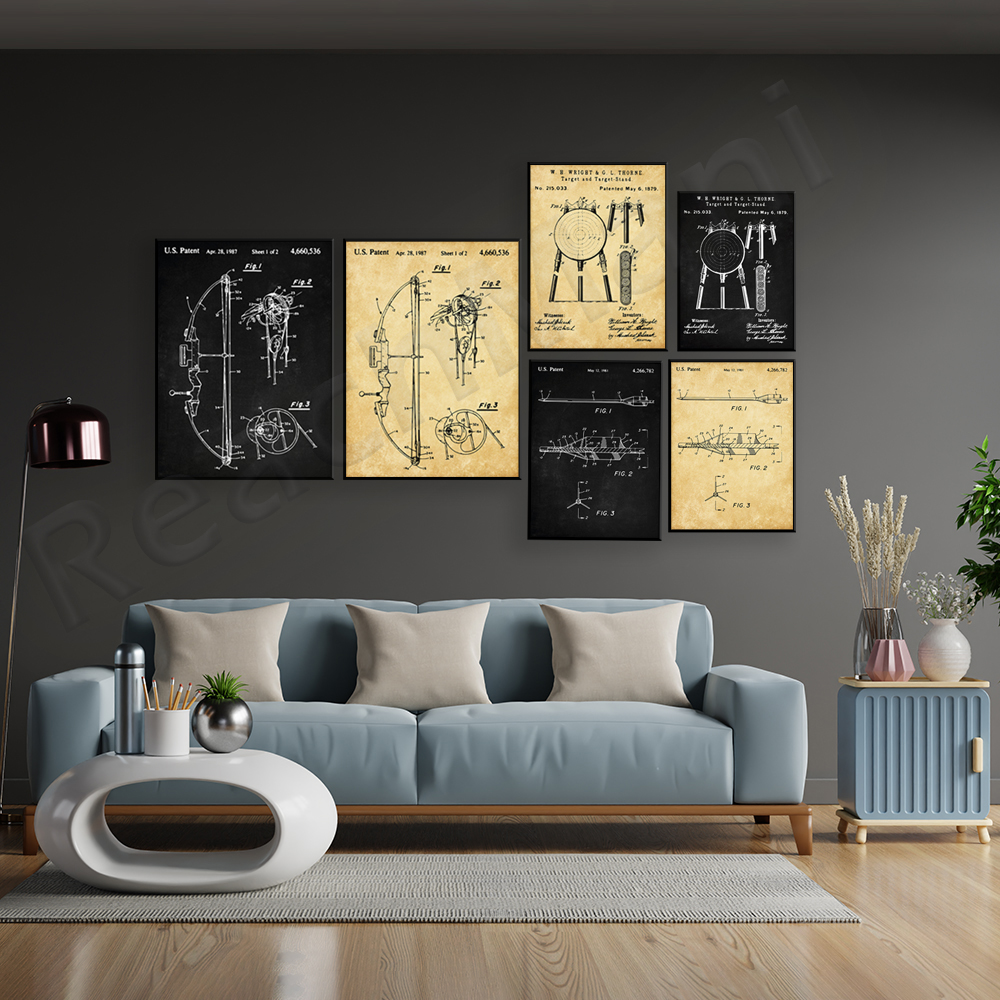 Archery Patents Prints, Bow Pa - Outdoor Hunting Paintings incelemesi ve fiyatı