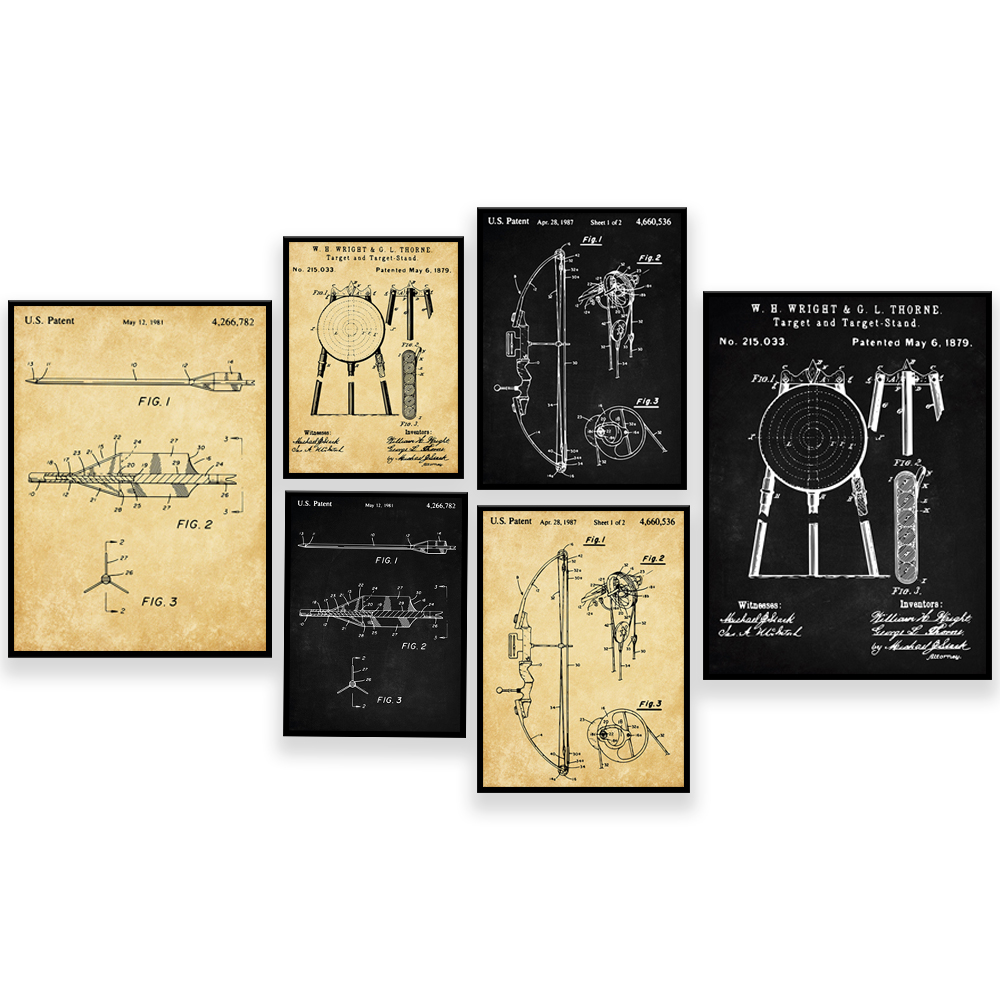 Archery Patents Prints, Bow Pa - Outdoor Hunting Paintings incelemesi ve fiyatı