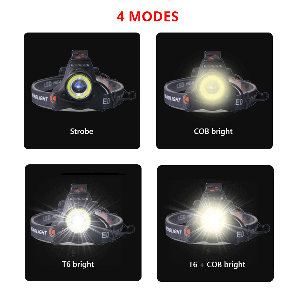 T6 Cob Torch Flashlight Head L - Hunting Outdoor Jobs incelemesi ve fiyatı